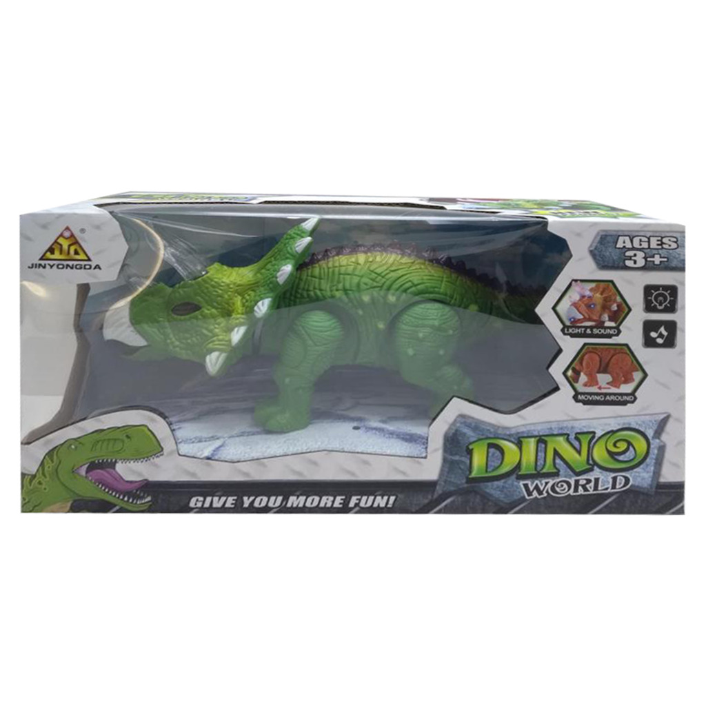 DINOSAURIO A PILA 27 X 15 X 11 CM