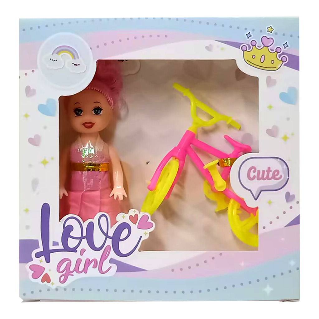 MINI MUÑECA CON ACCESORIOS