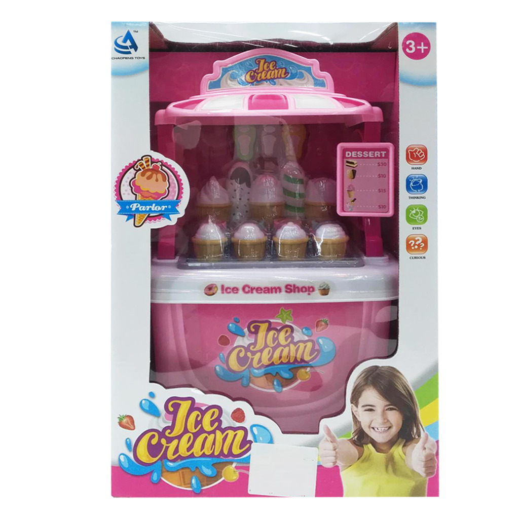 MEGA SET DE HELADERIA CON ACCESORIOS 38 X 25 X 16 CM