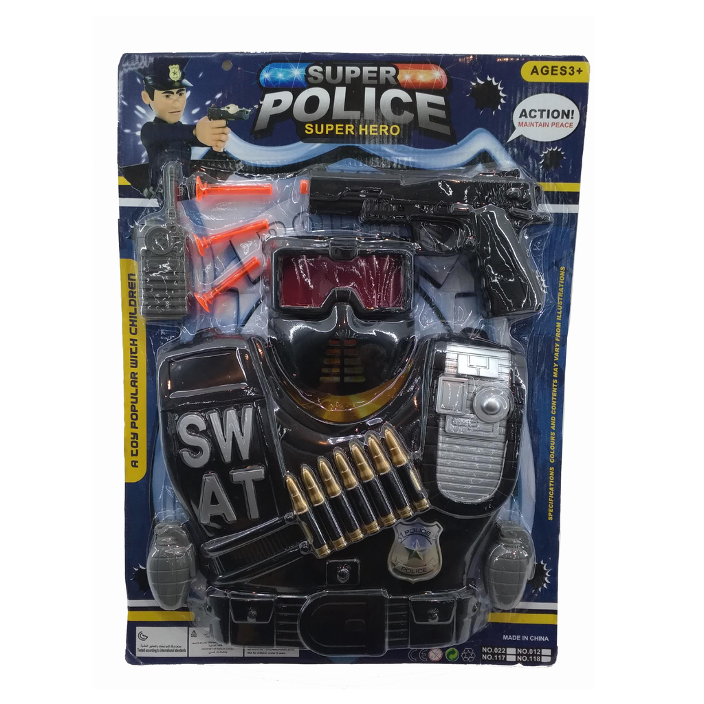 SUPER SET DE POLICIA 53 X 39 X 5 CM