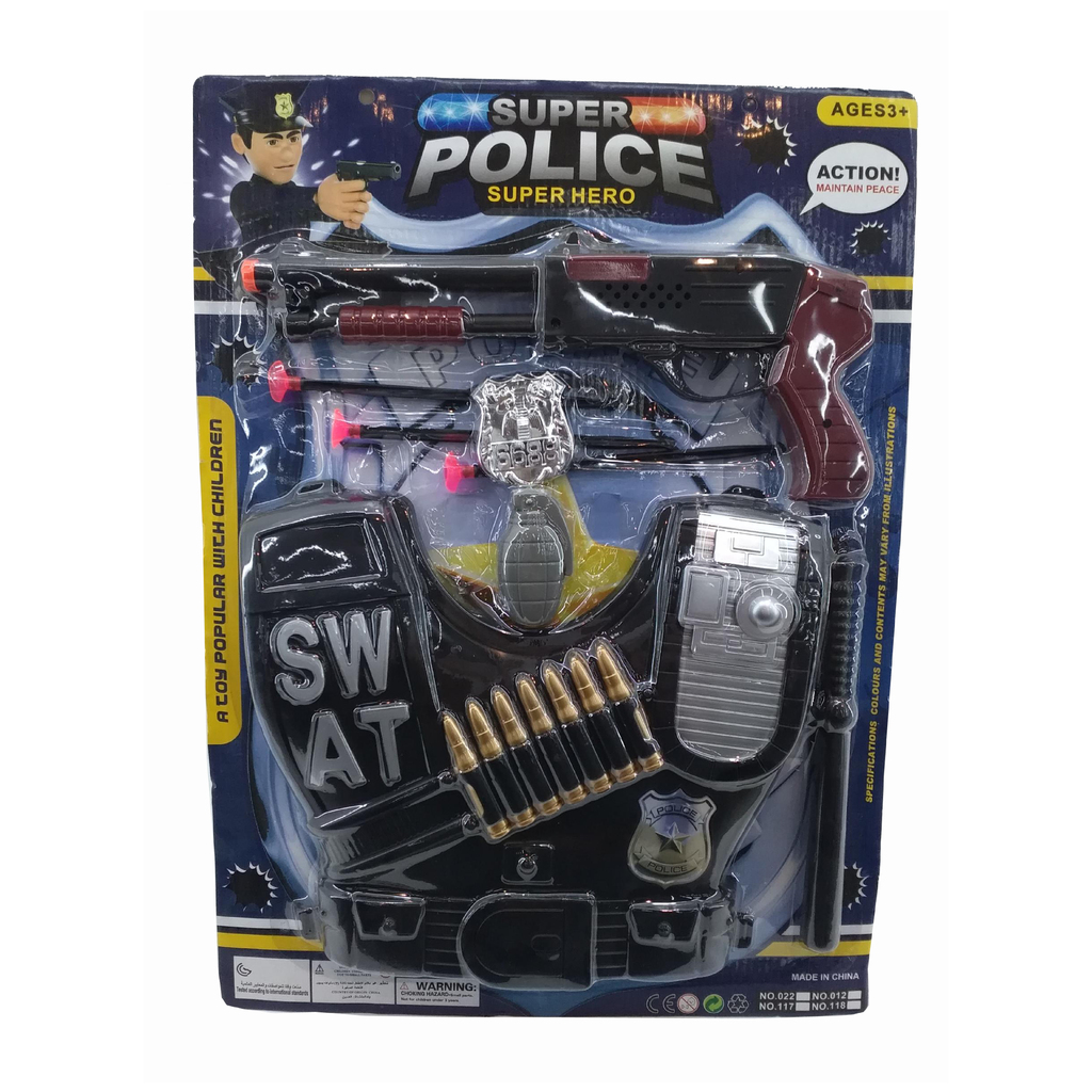 SUPER SET DE POLICIA 53 X 39 X 5 CM