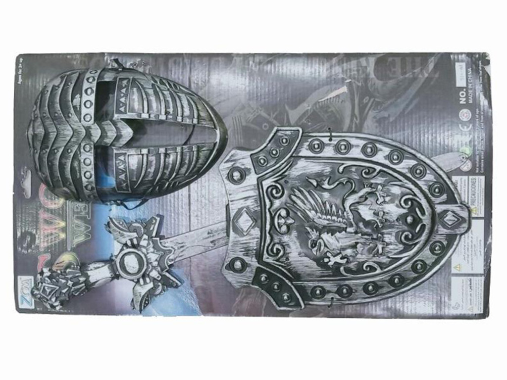 ESPADA Y ESCUDO 53 X 29 X 6 CM