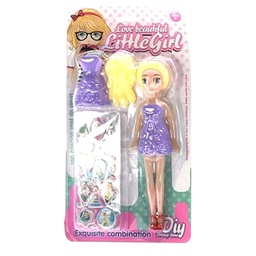 [53065] MUÑECA FASHION CON ACCESORIOS 34 X 18 X 4 CM