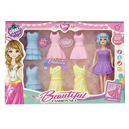 [53070] MUÑECA FASHION CON ACCESORIOS 25 X 18 X 4 CM