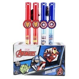 [53510] BURBUJERO IRON MAN / CAPITAN AMERICA (24PCS/DISPLAY) 38 CM