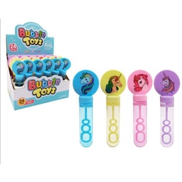 [53750] BURBUJERO UNICORNIOS (24 PIEZAS / DISPLAY) BURBUJERO: 14 CM 20 X 25 X 14 CM