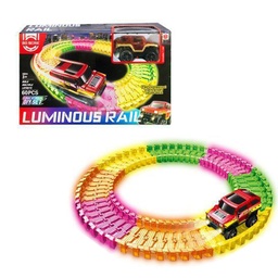[53763] SUPER PISTA DE AUTO CON LUCES 26 X 16 X 5 CM