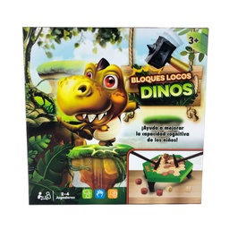 [53952] JUEGO DE MESA BLOQUES LOCOS DINO 26 X 26 X 6 CM