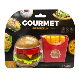 [54312] SET DE HAMBURGUESA + PAPAS FRITAS 21 X 16 X 7 CM