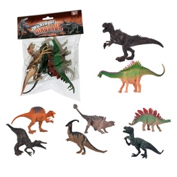 [54314] DINOSAURIOS DE GOMA (3 UNIDADES) 24 X 20 X 4 CM