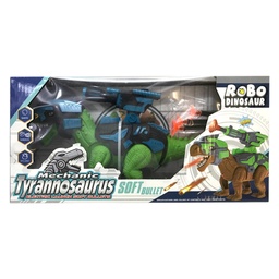 [54340] DINOSAURIO A PILA LANZA DARDOS 33 X 16 X 8 CM