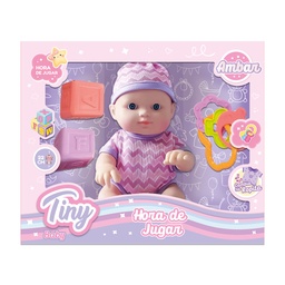 [54535] BEBOTE TINY CON ROPA EXTRA CON ACCESORIOS 22CM (CUERPO DURO) 30 X 24 X 8 CM