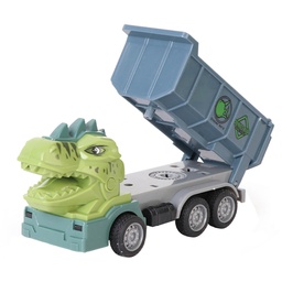 [54540] CAMION DINOSAURIO CONSTRUCCION RUEDAS DE GOMA 24 X 17 X 7 CM