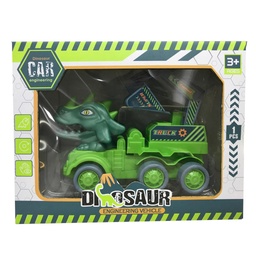 [54577] CAMION DINOSAURIO CONSTRUCCION RUEDAS DE GOMA 19 X 15 X 7 CM