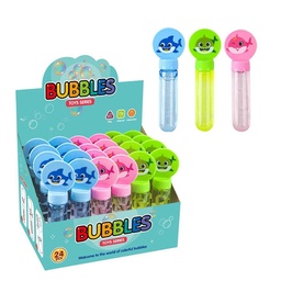 [54634] BURBUJERO TIBURONCITOS (24 PIEZAS / DISPLAY) BURBUJERO: 14 CM 20 X 25 X 14 CM