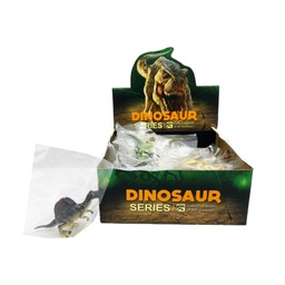 [54680] DINOSAURIOS DE GOMA 24 PIEZAS / DISPLAY DINOSAURIO: 10 CM 22 X 19 X 10 CM