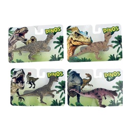 [54683] DINOSAURIOS DE GOMA EN TIRA DE IMPULSO 12 PIEZAS / TIRA DINOSAURIO: 10 CM 95 X 14 CM