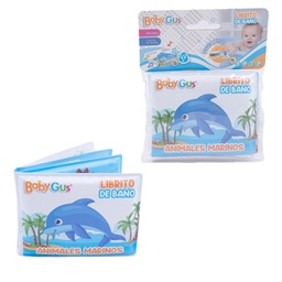 [54777] LIBRITO DIDACTICO PARA BAÑO BABY GUS 12 X 13,5 X 2 CM