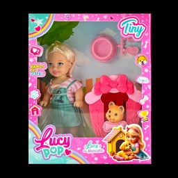 [54906] MINI MUÑECA LUCY POP TINY CON MASCOTA Y ACCESORIOS 14 X 17 X 6 CM
