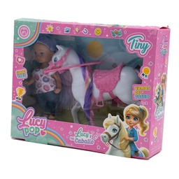 [54912] MINI MUÑECA LUCY POP TINY CON CABALLO Y ACCESORIOS 20 X 18 X 6 CM