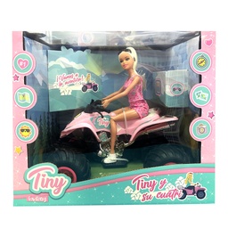[54926] MUÑECA TINY CON SU CUATRICICLO 34,5 X 21,5 X 29,5 CM CUATRICICLO: 28,5 X 20,6 X 17 CM