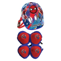 [12237] MONOPATIN PLEGABLE METALICO SPIDERMAN + KIT DE PROTECCION 77X66X13CMS 50KG