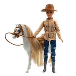 [55036] MUÑECA TINY Y SU CABALLO 33 X 32 X 8CM