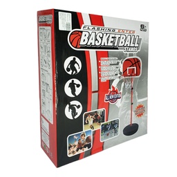 [55325] ARO DE BASQUET METALICO COMPLETO CON PIE ALTURA AJUSTABLE HASTA 2 METROS 213 X 70 X 45 CM