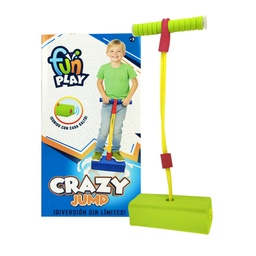 [55334] CRAZY JUMP SALTARIN FUN PLAY VERDE Y AZUL MIXEADOS 20 X 10 X 6 CM