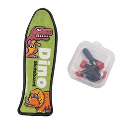 [55339] CARTOON CHARACTER DINOSAUR FINGER SKATEBOARDING 16 X 10 CM