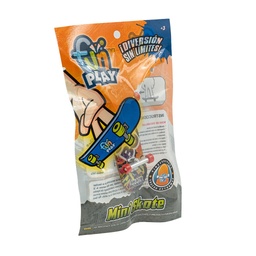 [55340] GRAFFITI PLATED BRACKET 12 RANDOM MIXED FINGER SKATEBOARDS 16 X 10 CM