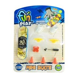 [55342] MINI SKATE PARA DEDOS CON ACCESORIOS FUN PLAY 19 X 14 CM