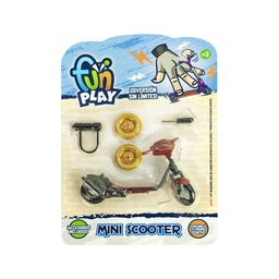 [55344] MINI MONOPATIN ELECTRICO PARA DEDOS CON ACCESORIOS FUN PLAY 13 X 7 CM
