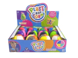 [55352] SET PLASTIKIDS MASAS FOAM COLORES SURTIDOS 24PCS/DISPLAY 6 X 3 CM