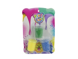 [55354] MASAS FOAM EN POTES COLORES SURTIDOS 3 UNIDADES PLASTI KIDS 5,7 X 3 CM