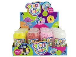 [55364] MASAS FOAM EN LATITAS PLASTI KIDS 12 PZAS / DISPLAY 28 X 21 X 13 CM