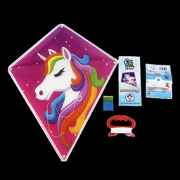 [55373] BARRILETE UNICORNIO FUN PLAY 40 X 50 CM 24 PZAS / DISPLAY 75 X 16 X 15 CM