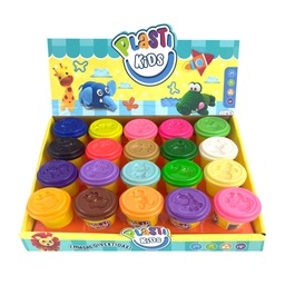 [55155] MASA PLASTI KIDS POTE 20 PZAS/DISPLAY