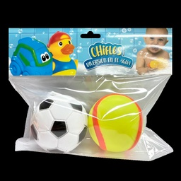 [54974] CHIFLES PELOTAS MODELOS SURTIDOS (2 UNIDADES)