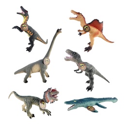 [54955] DINOSAURIO DE GOMA GIGANTE 6 MODELOS DINOSAURIO: 55 CM