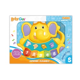 [53914] JUEGO INTERACTIVO ELEFANTITO CON LUZ Y SONIDO 22 X 17 X 6 CM