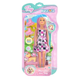[54915] MUÑECA TINY CON MASCOTA Y ACCESORIOS 32 X 13 X 4 CM