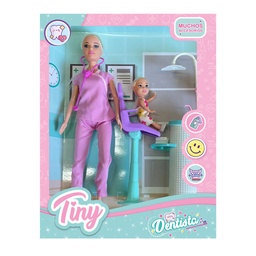 [54462] MUÑECA TINY DENTISTA 33 X 22 X 6 CM