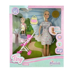 [53865] MUÑECA TINY MAMA (EMBARAZADA) 33 X 29 X 5 CM