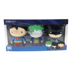 [54669] MUÑECOS POP X3 BATMAN + SUPERMAN + GUASON (EN CAJA) 7 PULGADAS