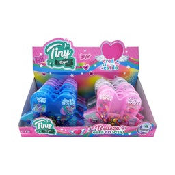 [54939] SET DE BIJOUTERIE CORAZON (12 PIEZAS / DISPLAY BOX) 16,5 X 14 X 2 CM