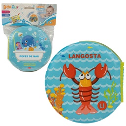 [55045] LIBRITO DIDACTICO PARA BAÑO PECES BABY GUS 20 X 17 X 3 CM