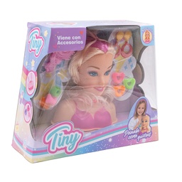 [55076] MUÑECA PARA PEINAR CON ACCESORIOS TINY 24 X 20 X 8 CM