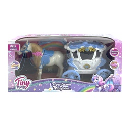 [55145] CABALLO CON CARRUAJE DE PRINCESAS TINY 38 X 19 X 13 CM