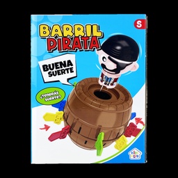 [55275] JUEGO DE MESA BARRIL PIRATA 23X17X17CM
